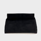 Becca Clutch Bag - Black Suede Look
