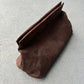 Becca Clutch Bag - Chocolate Brown Suede Look