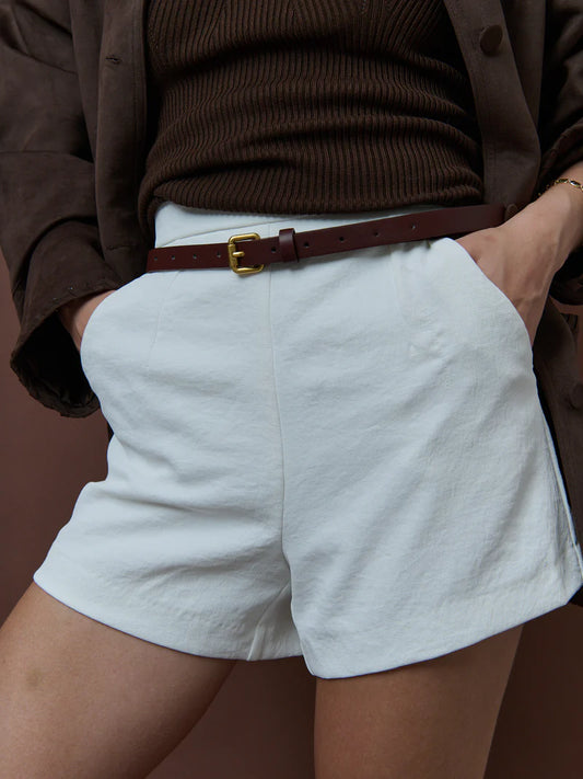 Mara Skinny Belt - Brown