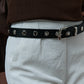 Liah Studded Belt - Black/Silver