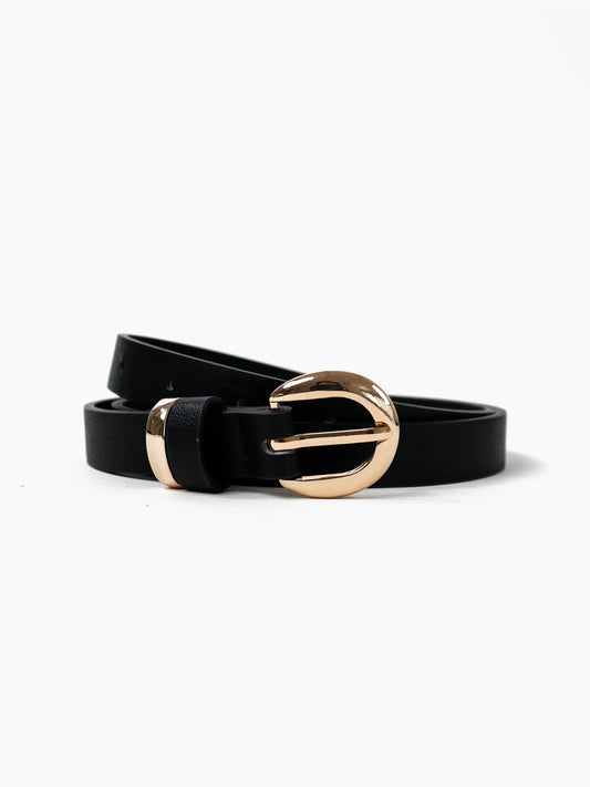 Paloma Thin Belt - Black