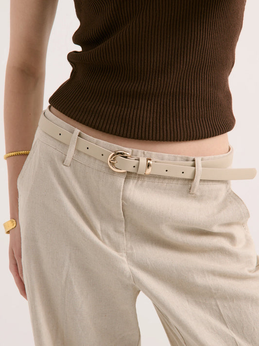 Paloma Thin Belt - Stone