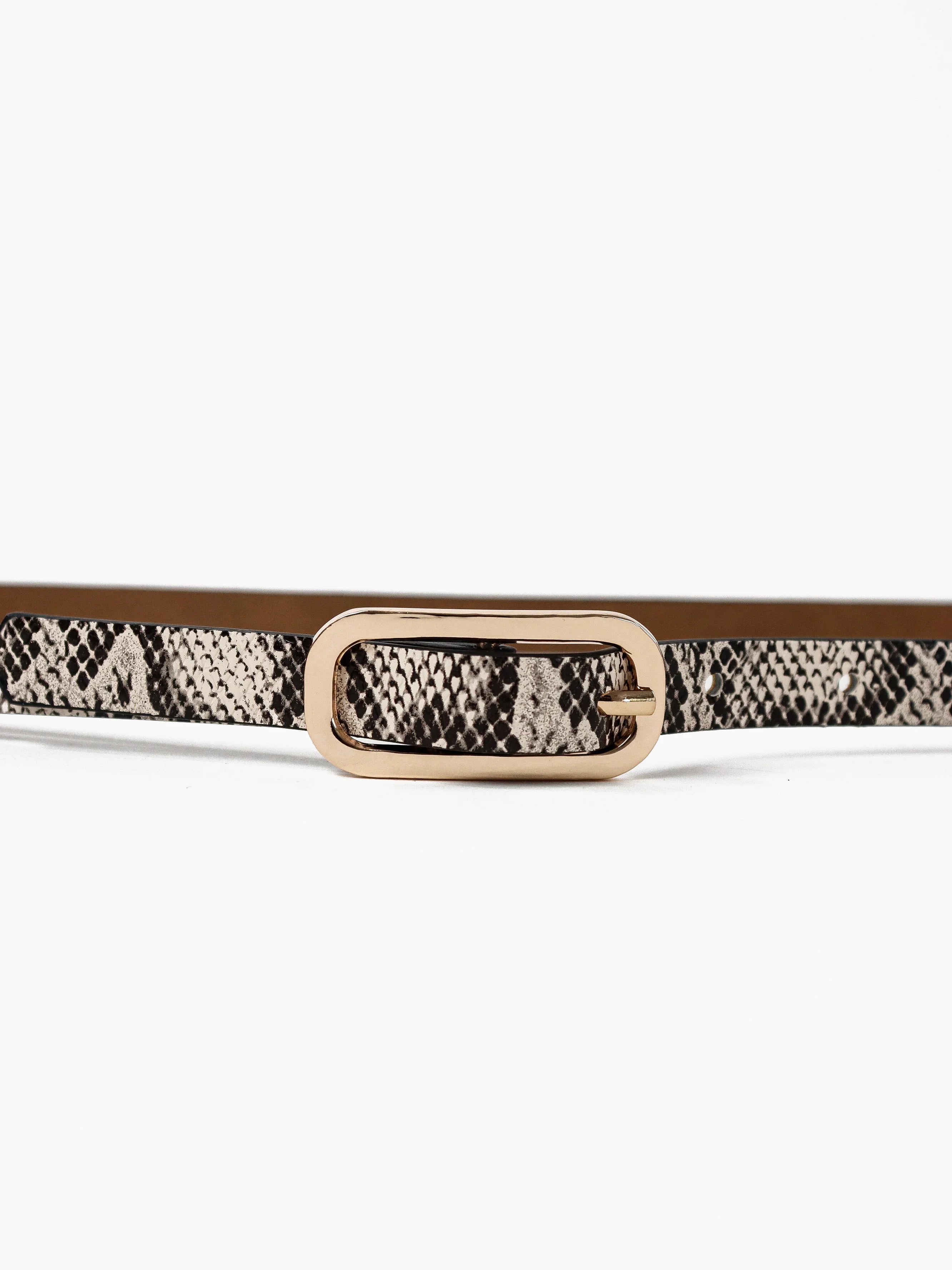 Gigi Snake Skin Belt Snake