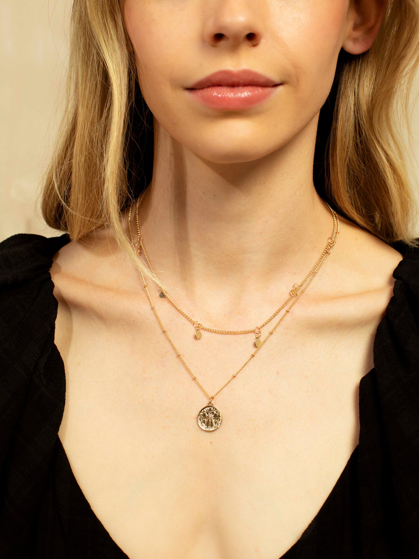 Rowan Layered Necklace Set - Gold