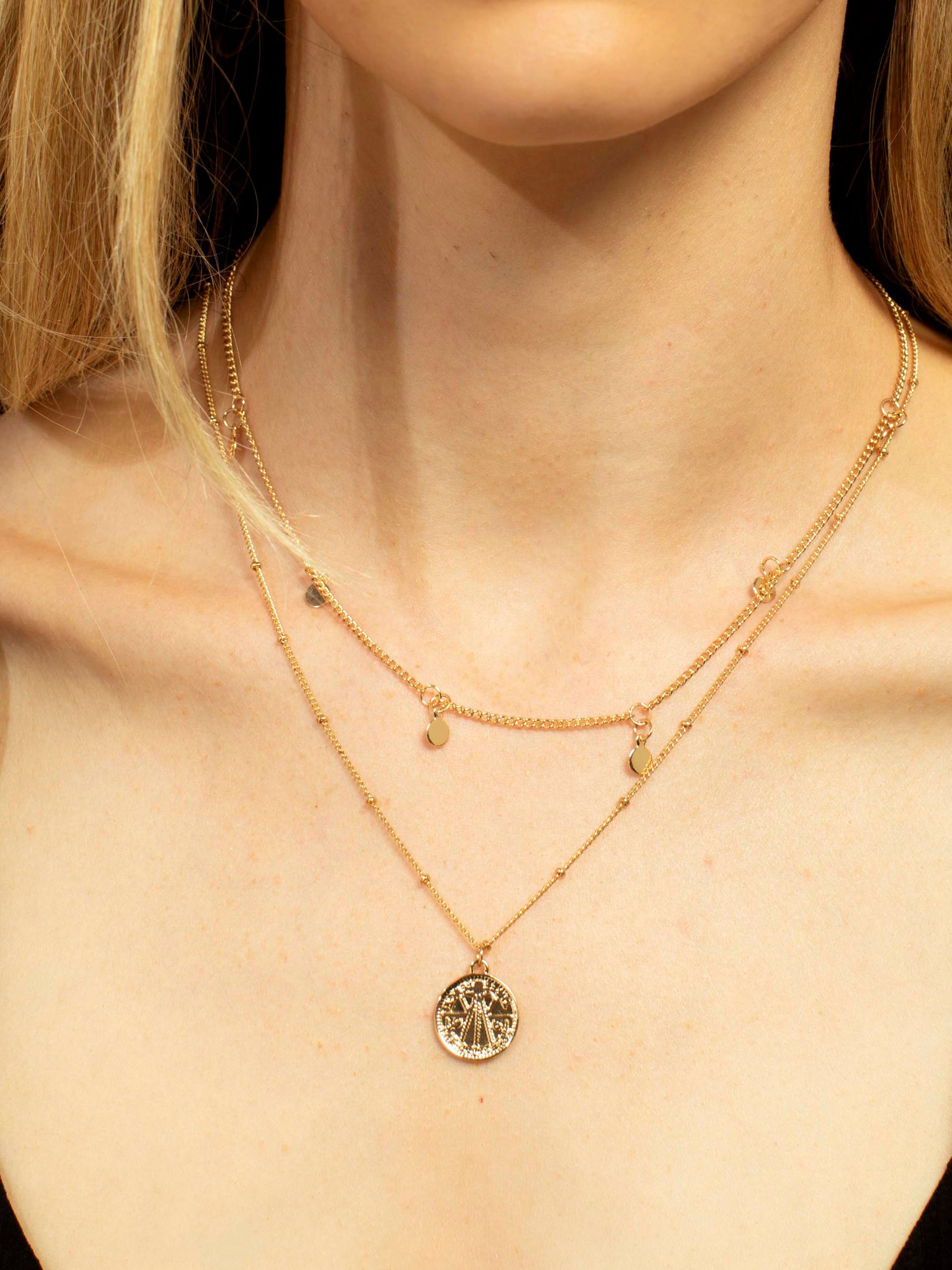 Rowan Layered Necklace Set - Gold
