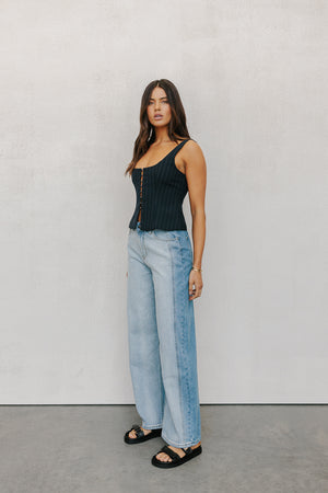 Nari Jeans - Two-tone Denim