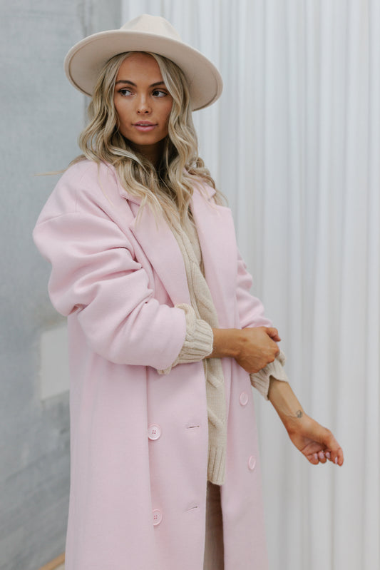 Adeline Coat - Baby Pink