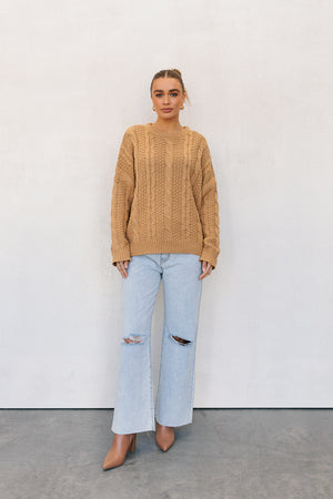 Amalie Jumper - Tan