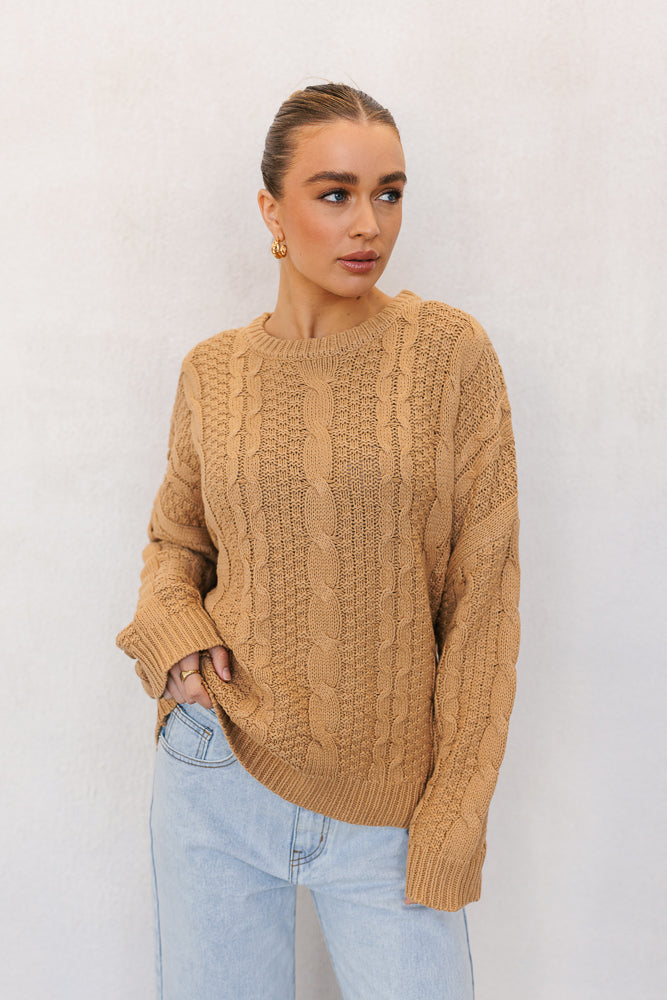 Amalie Jumper - Tan