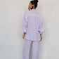 Sparrow Shirt - Lilac/White