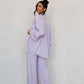 Sparrow Shirt - Lilac/White