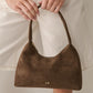 Katie Shoulder Bag - Brown Suede