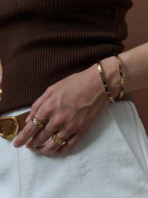 Cello Bangle - Gold