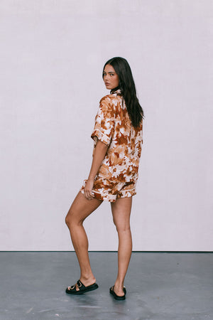 Plover Set - Rust/Brown Floral