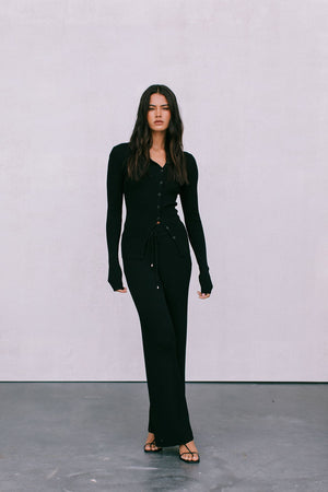 Jolene Knit Pants -  Black