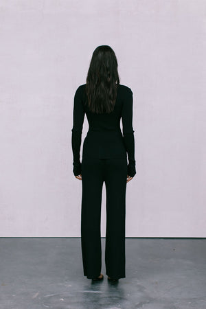 Brianna Knit Top - Black