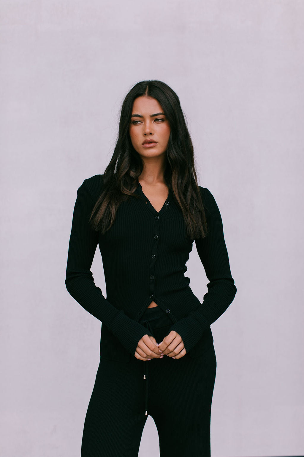 Brianna Knit Top - Black