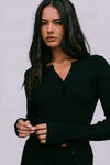 Brianna Knit Top - Black