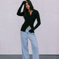 Brianna Knit Top - Black