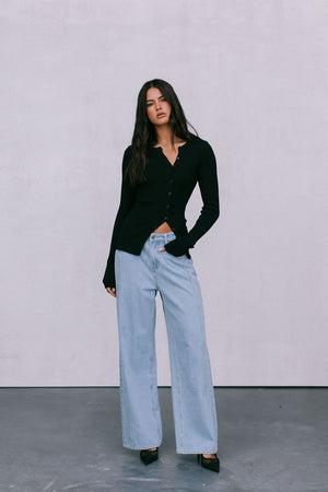 Brianna Knit Top - Black