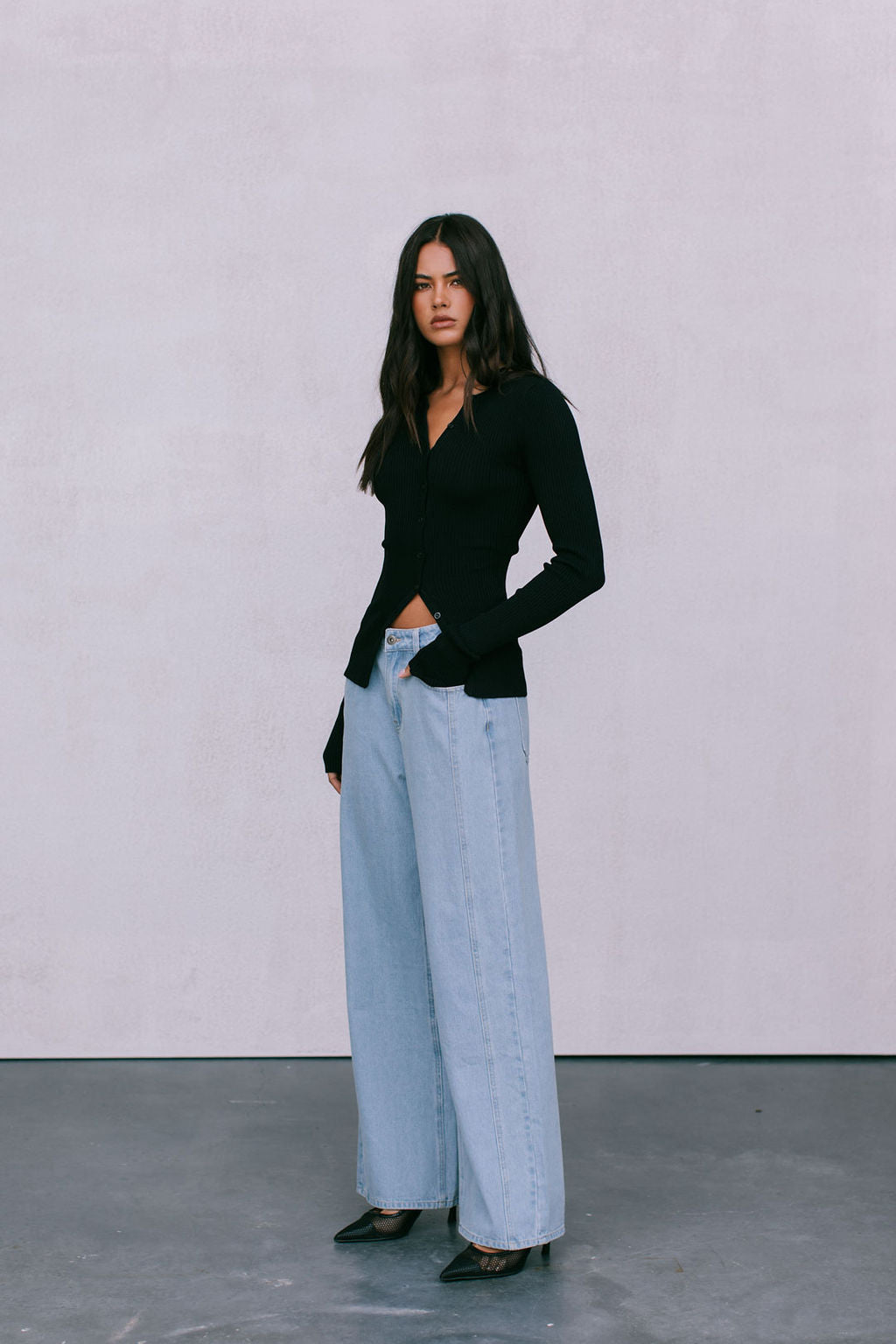 Brianna Knit Top - Black