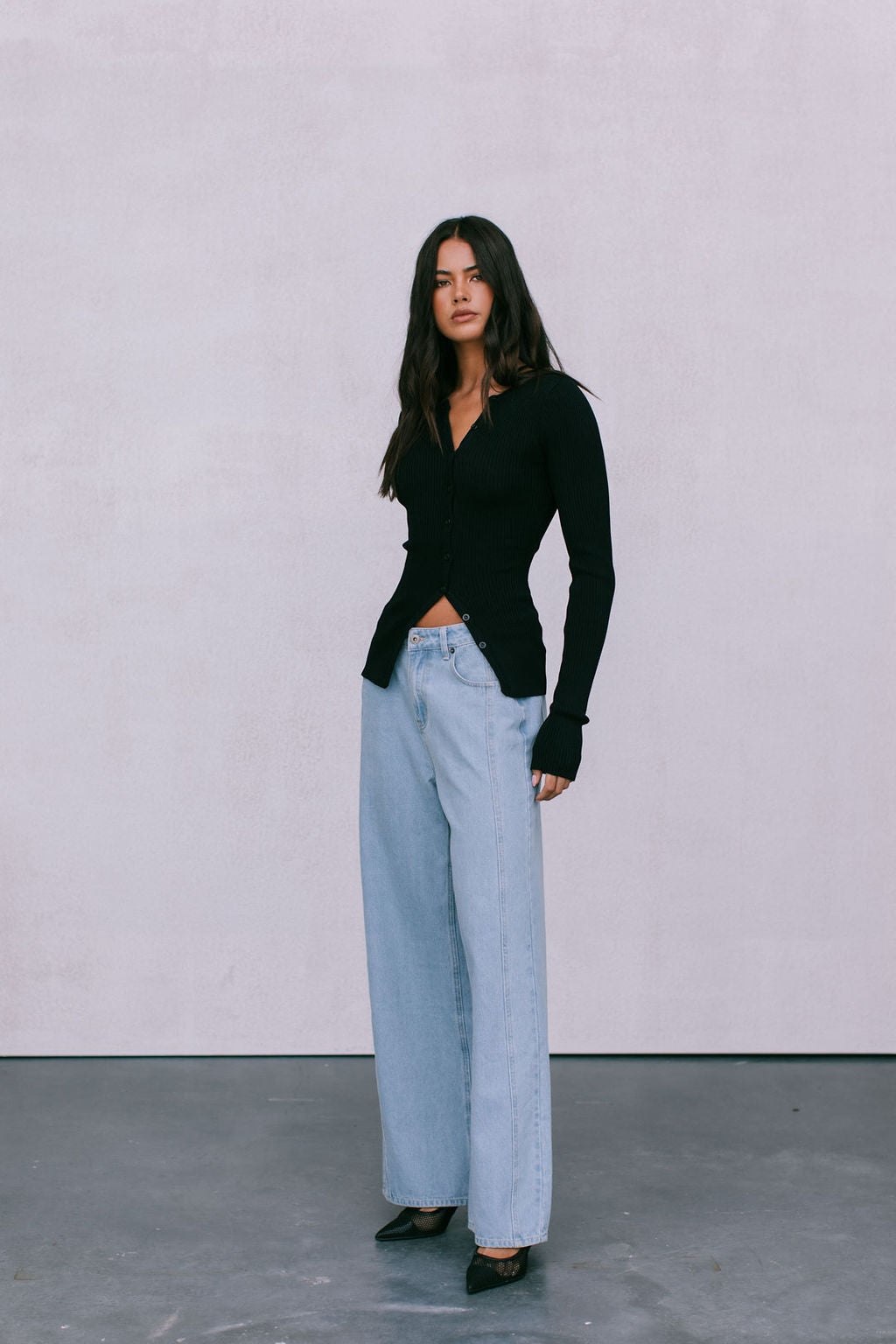 Brianna Knit Top - Black