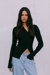 Brianna Knit Top - Black