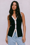 Quina Top - Black/White