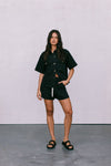 Brittanie Denim Set - Washed Black