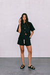 Brittanie Denim Set - Washed Black