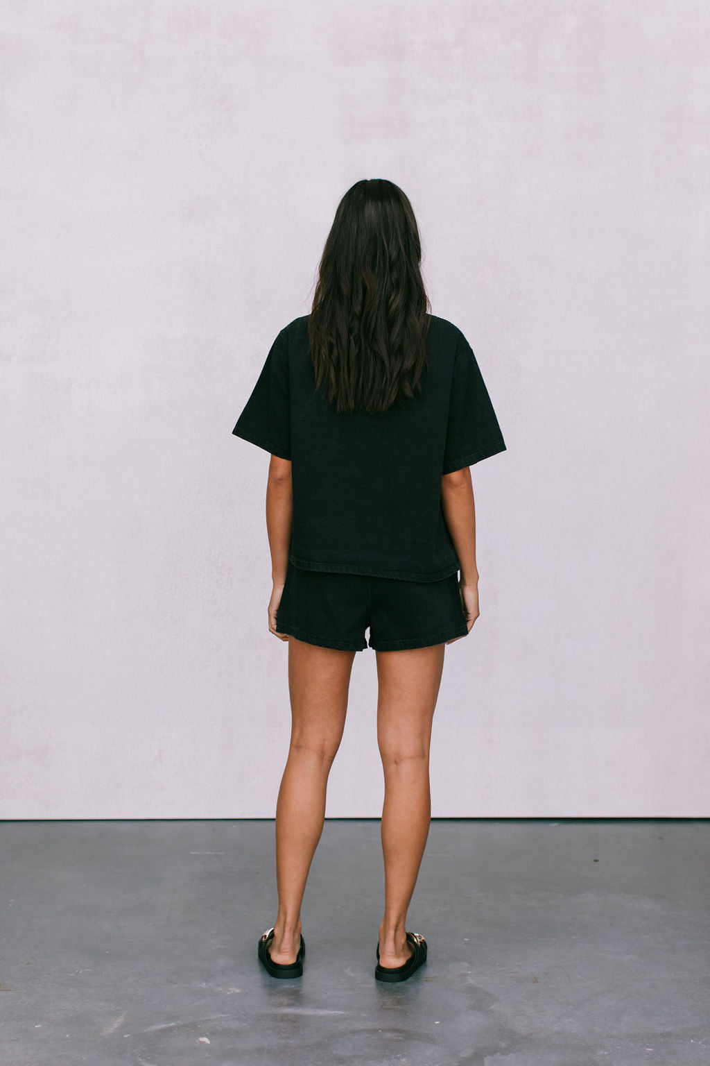 Brittanie Denim Set - Washed Black