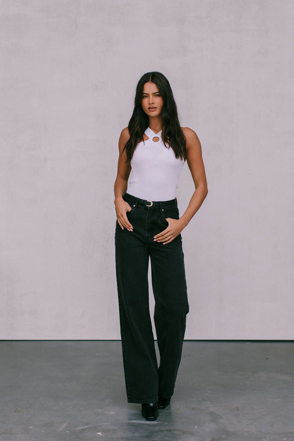 Vance Halter Top - White