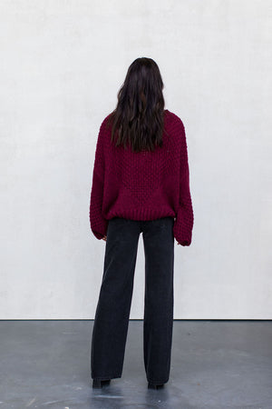 Falla Knit Jumper - Burgundy