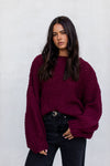 Falla Knit Jumper - Burgundy