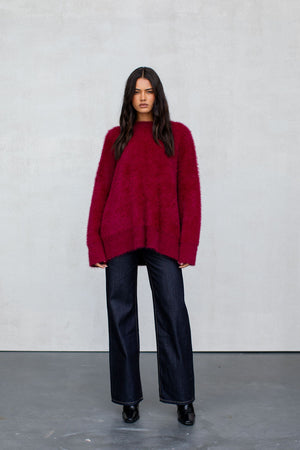 COMING SOON - Indie Knit Jumper - Burgundy