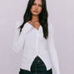 Brianna Knit Top - White