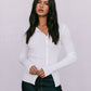 Brianna Knit Top - White