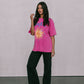 Soleil Sun Tee - Pink Acid Wash