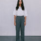 DISPATCH 09.05.25 - Cerlah Tailored Pants - Charcoal Grey/White Pinstripe