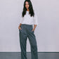 DISPATCH 09.05.25 - Cerlah Tailored Pants - Charcoal Grey/White Pinstripe