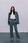 DISPATCH 09.05.25 - Cerlah Tailored Pants - Charcoal Grey/White Pinstripe