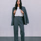 DISPATCH 09.05.25 - Quade Tailored Blazer - Charcoal Grey/White Pinstripe