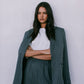DISPATCH 09.05.25 - Quade Tailored Blazer - Charcoal Grey/White Pinstripe