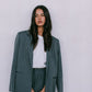 DISPATCH 09.05.25 - Quade Tailored Blazer - Charcoal Grey/White Pinstripe