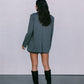 DISPATCH 09.05.25 - Quade Tailored Blazer - Charcoal Grey/White Pinstripe