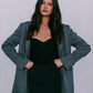DISPATCH 09.05.25 - Quade Tailored Blazer - Charcoal Grey/White Pinstripe