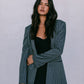 DISPATCH 09.05.25 - Quade Tailored Blazer - Charcoal Grey/White Pinstripe