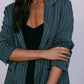 DISPATCH 09.05.25 - Quade Tailored Blazer - Charcoal Grey/White Pinstripe