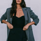 DISPATCH 09.05.25 - Quade Tailored Blazer - Charcoal Grey/White Pinstripe