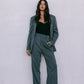 DISPATCH 09.05.25 - Quade Tailored Blazer - Charcoal Grey/White Pinstripe